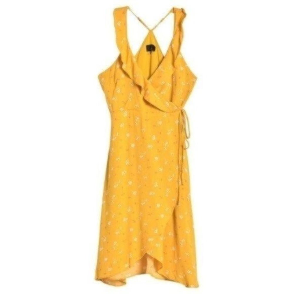 NTW Lumiere Floral Wrap Tie Dress Size L